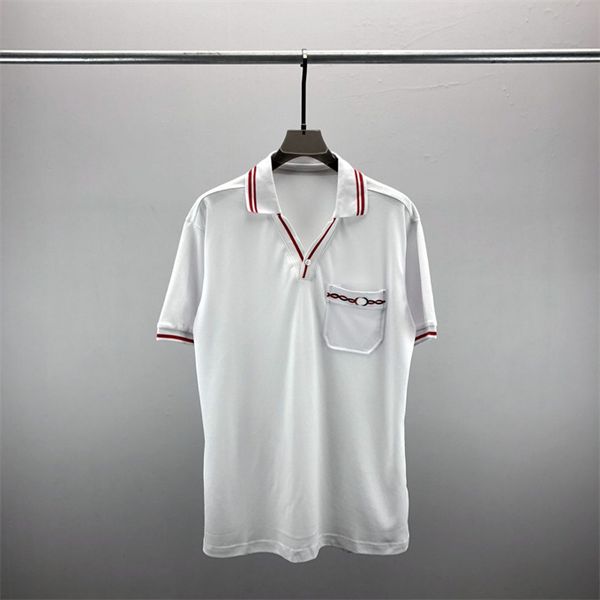 

2 mens polos t shirt fashion embroidery short sleeves turndown collar tee casual polo shirts m-3xl#128, White;black
