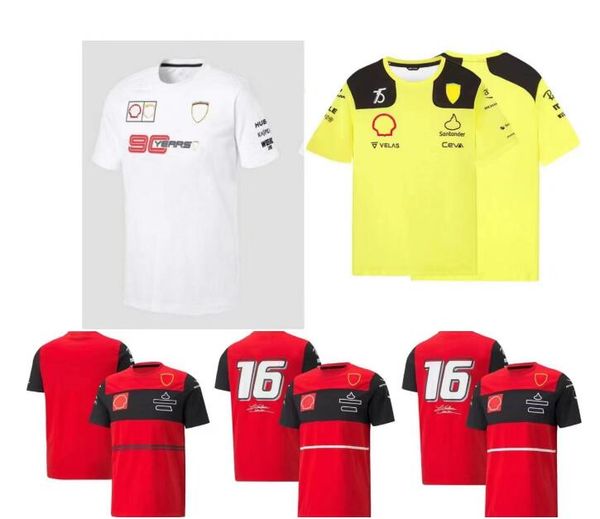 

f1 formula one round neck t-shirt new summer short sleeve same custom