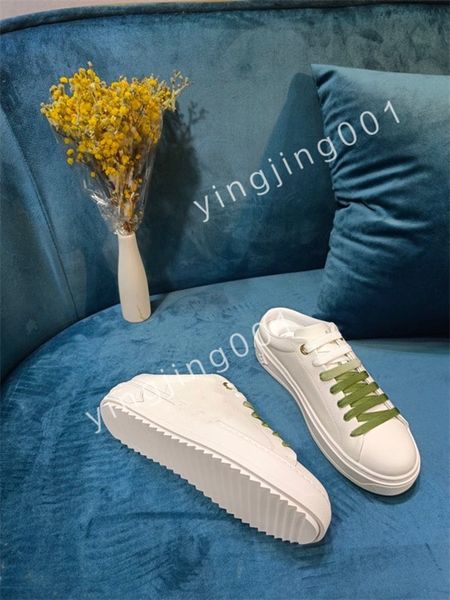 

2023 luxury fashion men shoe designer women leather lace up platform sole sneakers white black mens womens casual shoes