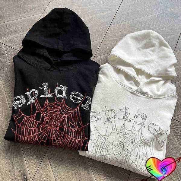 

men's hoodies sweatshirts printed tag young thug spider hoodie 2022 men women 3d foam graphic sp5der 555555 hoodie oversize hooded swea, Black