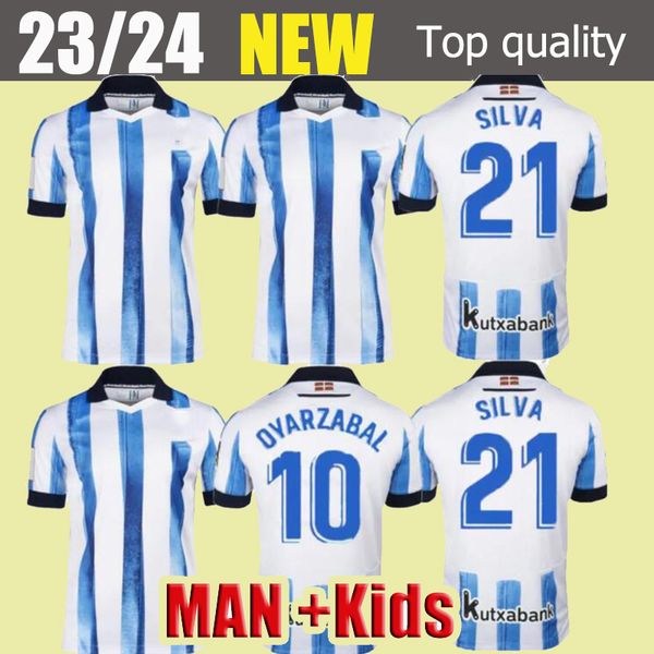 

real sociedad 23 24 soccer jersey oyarzabal x prieto portu david silva football shirt juanmi 22 23 carlos fernandez camiseta de futbol men k, Black;yellow