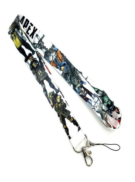 

classic shooting game lanyard for keys chain id card cover pass student mobile phone charm badge holder key ring bags accessories8964368, Silver