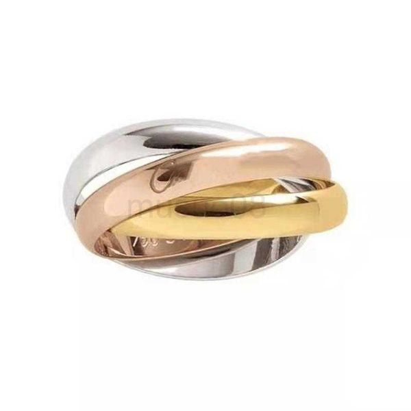 

band rings 2023ss fashion 3 in 1 designer ring 316l stainless steel rings jewelry for men and women j230612, Silver