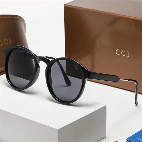 

designer sunglasses luxury fashion yellow round frame black sunglasses female korean version face trimming sunglasses trend clear sunglasses, White;black