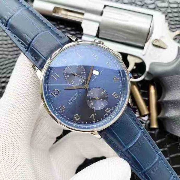 

iwc watch pilot puqi accurate watch travel men's fully automatic time mechanical waterproof multifunctional dial zlqj, Slivery;golden