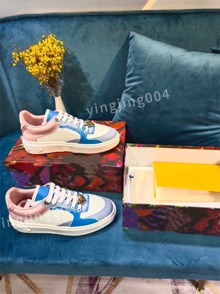 

new luxurys fashion couple high-quality leather lace-up casual shoes classic men's sports women's vulcanized flat size 35-41, Black