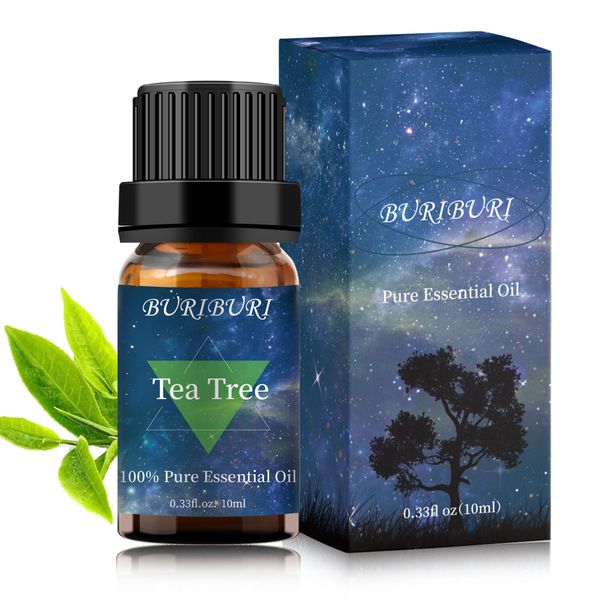

buriburi tea tree essential oil 100 pure 10ml undiluted natural organic aromatherapy oil for diffusers soap making candles