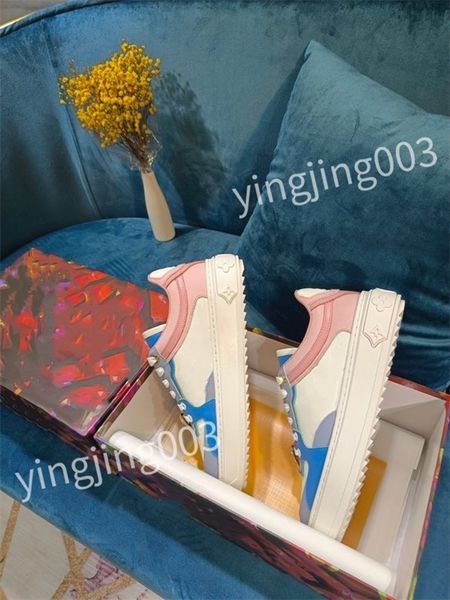 

2023 new luxurys designer shoes casual shoe sneakers for men and women fashion party wedding crystal leather sneaker shoes, Black