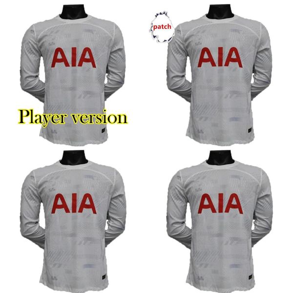 

player version 2023 2024 kane soccer jerseys sricharlison son long sleeve totten lucas ham kulusevski hojbjerg perisic llors romero lucas di, Black;yellow
