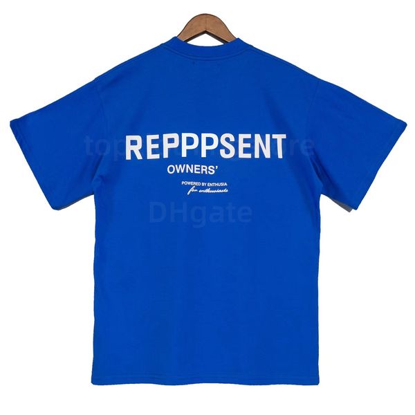 

men's t-shirts cotton owner's club tee brown reprreesent grey green blue casual short sleeves oversized fashion clothing size s-xl, White;black