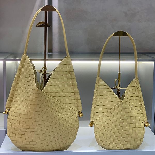 

weave bag shoulder bag light sheepskin crossbody bag tear drop large tote bag designer luxury braid flat pouch women handbags inside suede l