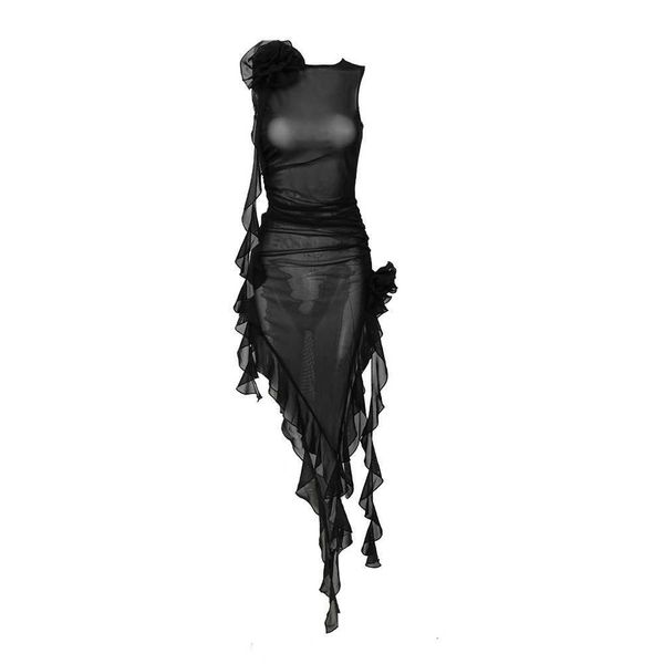 

mesh rose red flower ribbon dress fashion women's black dress new style38z22yvl, White;black