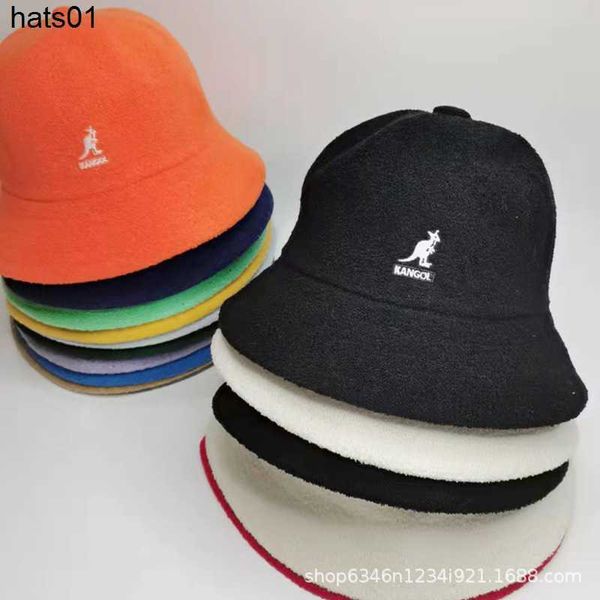 

kangol kangaroo towel cloth fisherman hat female sunshade and sunscreen leisure versatile dome super brazier hat men's fashion brand, Blue;gray