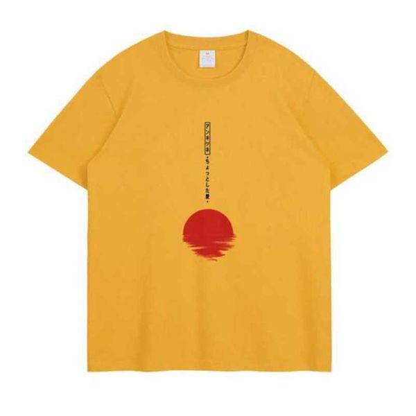 

men's t shirts japanese style anime t-shirt for men casual aesthetic sunset print graphic hip hop y2k streetwear short sleeve tees 3oc4, White;black