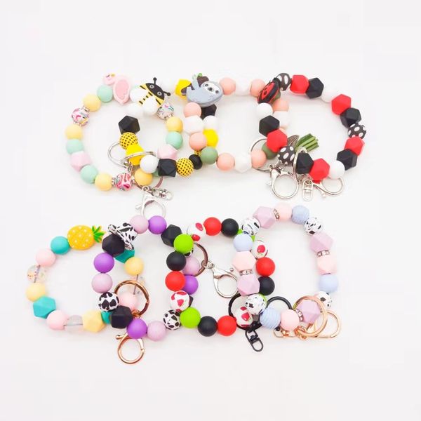 

new foreign trade bracelet personalized creative penguin keychain, Silver