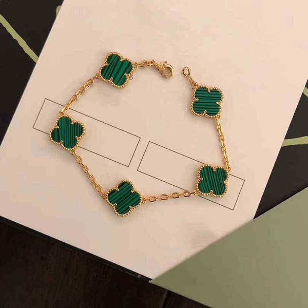 

classic fashion 4/four leaf clover bracelets charm bangle chain gold agate shell mother-of-pearl for women girl wedding day, Black