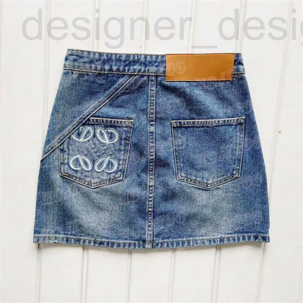 

plus size dresses designer denim skirts dress for women hollow embroidered short lady girl mini skirt party nightclub ftb5, Black