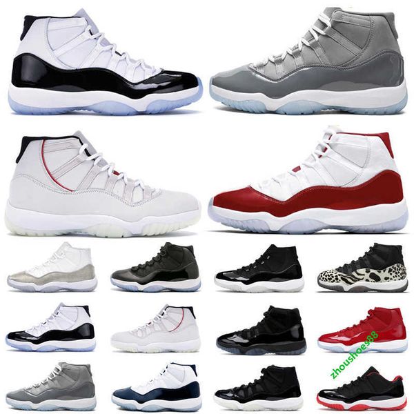 

2022 basketball shoes 11 11s cool grey 25th anniversary gamma blue platinum tint concord cherry men women designer sneakers 5.5-13