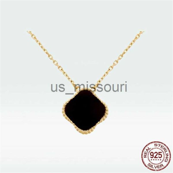 

pendant necklaces luxury 4 four leaf clover designer pendant necklace clasic fashion 925 sterlling silver 18k gold jewelry bracelet stud ear