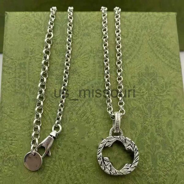 

pendant necklaces highend g pendant necklaces twist necklace 925 silver letter gu designers jewellery love for mens womens jewelers original