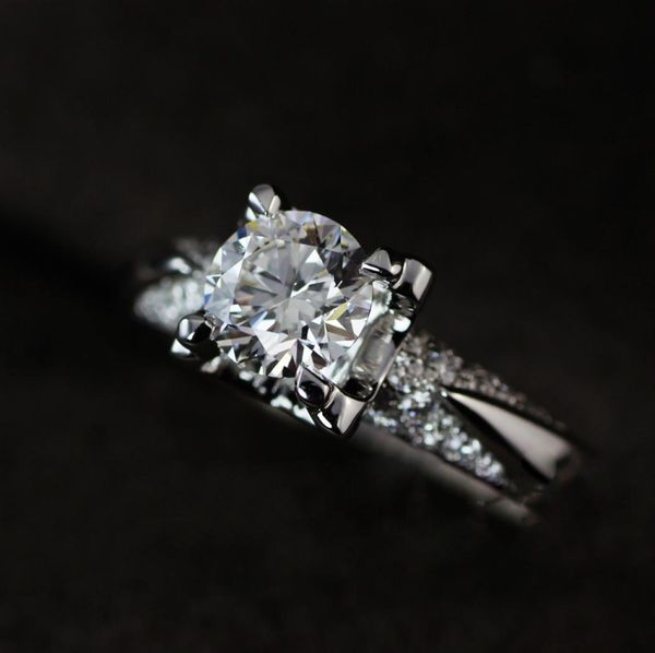

have silver certificate real 100 925 sterling silver engagement ring set 125 ct simulated diamond wedding rings for women9946393, Golden;silver