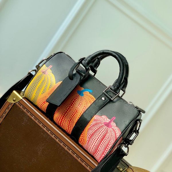 

designer tote bag luxury shoulder bag handbag genuine leather new pumpkin pattern for men 25cm level replication crossbody bag with box wl30
