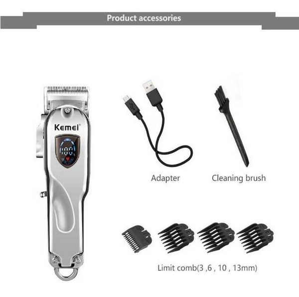 

2020 new kemei km2010 electric professional barber clippers local gold crossborder pro hair shaver trimmers newcli8252628