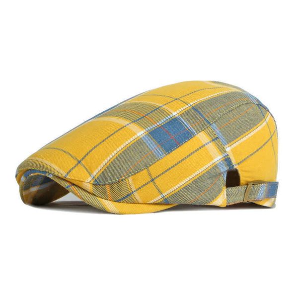 

berets four seasons fashion clown cotton news boys' men's flat hat female painter beret 12 g220612, Blue;gray