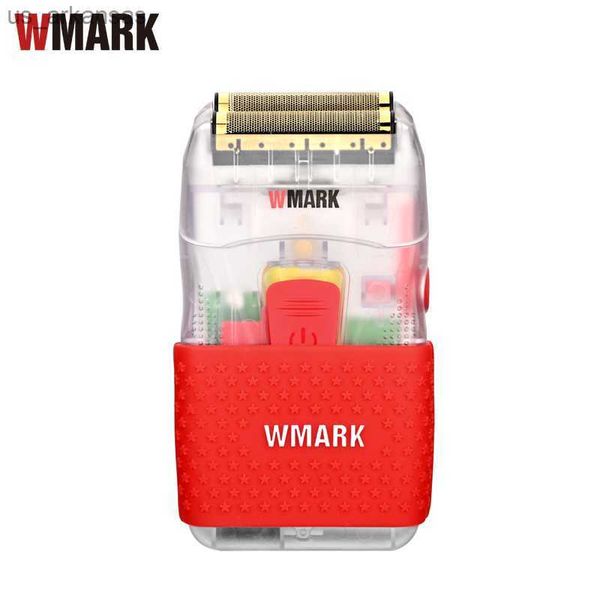 

wmark transparent barber shaver shaper electric shaver beard usb electric razor for golden oil head shaving machine ng-987t l230523