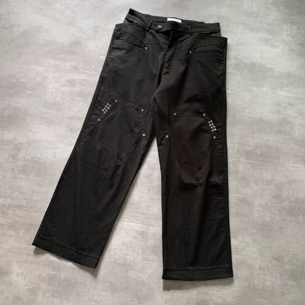 

real pics black pants 2023 hip hop pants men women fashion casual trouser, Black;brown