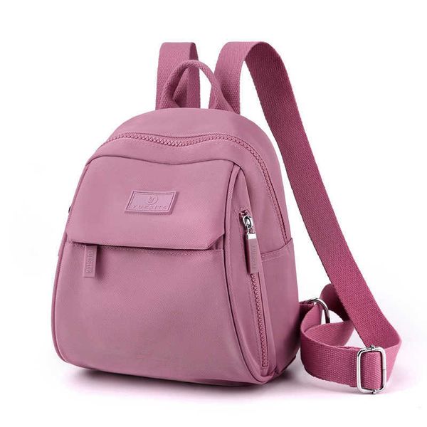 

backpack mini women backpacks antitheft waterproof nylon small bagpack office lady multipocketed shoulder rucksack travel storage bag j23051