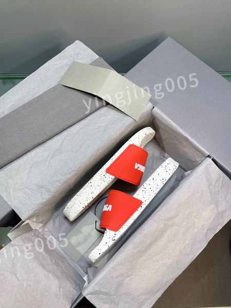

2023 new fashion slide sandals slippers for mens women with original box designer beach flip flops slipper bl230601, Black