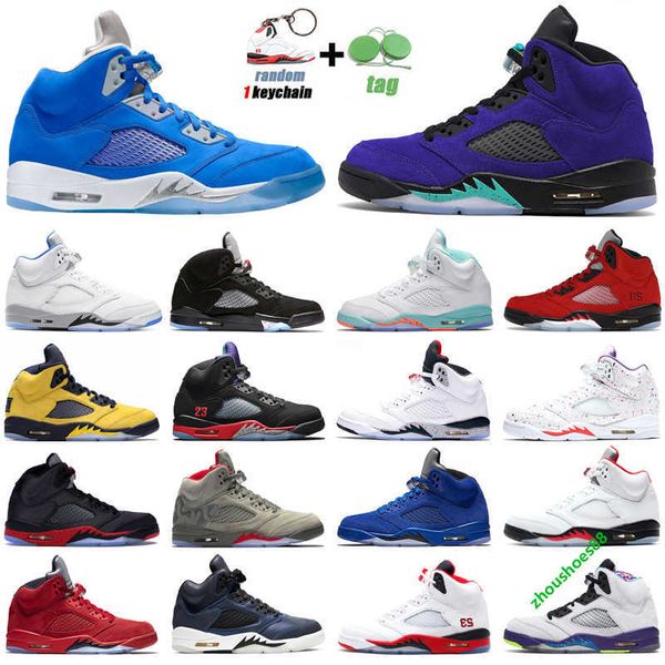 

5s blue bird basketball shoes 5 raging red hyper royal og black metallic 3 oreo mens trainers outdoor sports sneakers