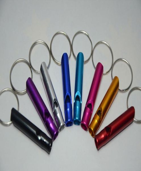 

whistles key chain training multifunctional aluminum emergency survival whistle keychain for camping hiking outdoor sport6439187, Silver