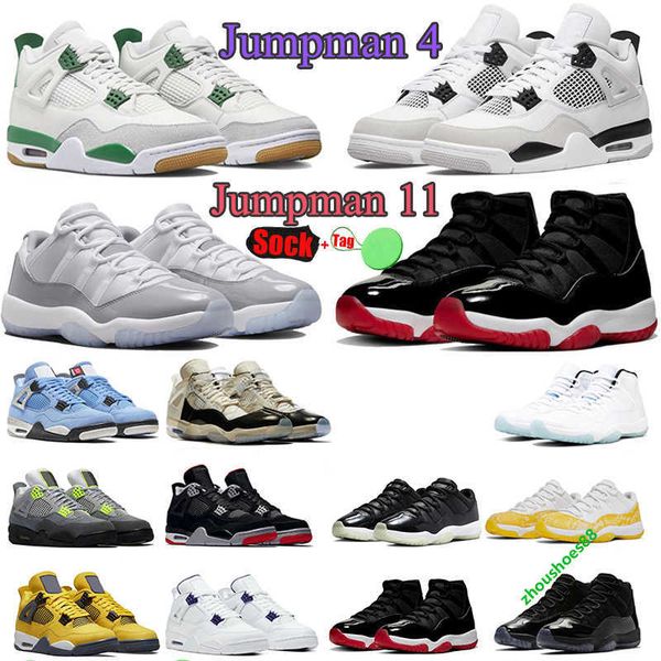 

designer jumpman 4s basketballs shoes 11 4 cement grey j4 mens womens dunks low 11s cherry sneakers pine green military black cats casual tr