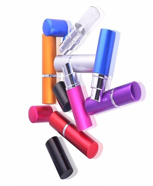 

5ml mini spray perfume bottle travel refillable empty cosmetic container atomizer aluminum bottles3124844