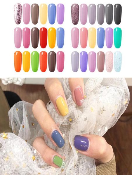 

belen 6pcs colors series gel nail polish set soak off uv led primer salon manicure semi permanent vernis nail 10ml7910030, Red;pink