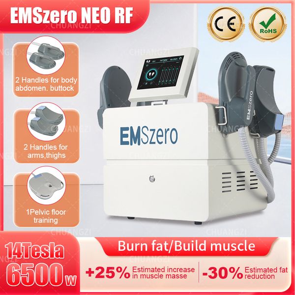

new 14 tesla dls-emslim rf equipment muscle stimulate fat removal body slimming butt build sculpt machine ems emszero for salon