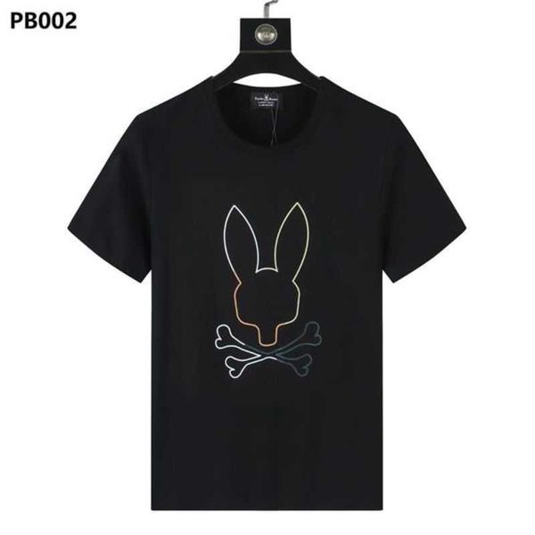 

psycho bunny mens t shirt designer for men women shirts fashion tshirt with letters summer short sleeve man tee woman clothing asian size m-, White;black