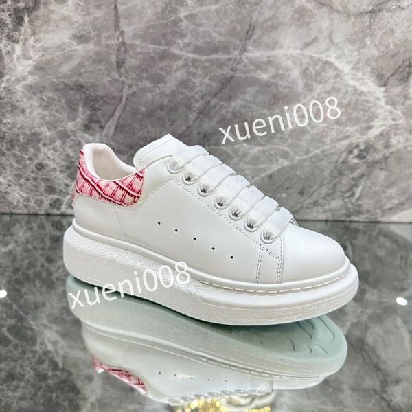 

brand fashion quality casual shoes heel leather lace-up sneaker running trainers letters flat printed sneakers, Red;white