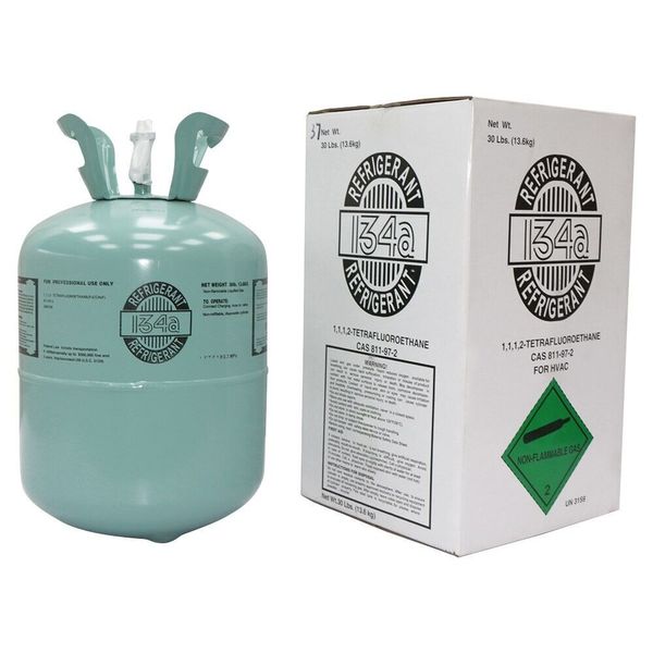 

freon refrigerant r-134a r134a 30 lbs hvac/r new factory sealed for air conditioners us stock fasting shipping