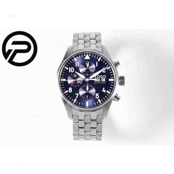 

designer watches for men i-wc mechanical wristwatch 79z6 diving machinery 43mmeta movement 3777 chronograph, Slivery;golden