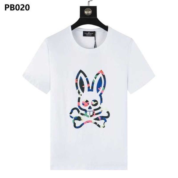 

psycho bunny men's t-shirt fashion letter casual summer short sleeve women's clothing asian m-3xl5b48, White;black