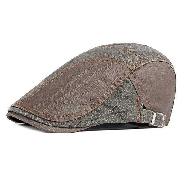 

berets cotton news boys' flat cap male and female painter beret 69 g220612, Blue;gray