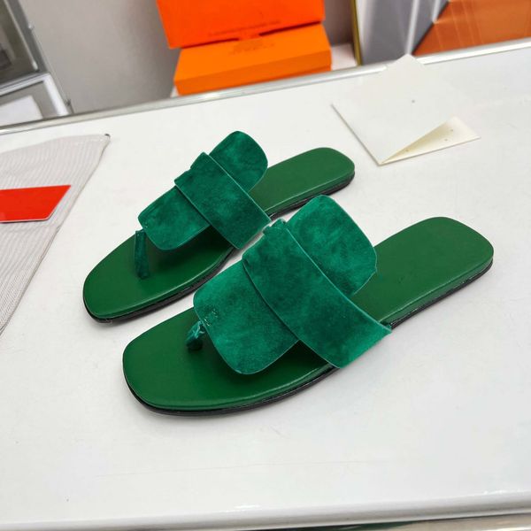 

designer galerie sandal women slippers camel leather rubber slides paris sandals white flat slipper suede flip flops beach shoes 15, Black