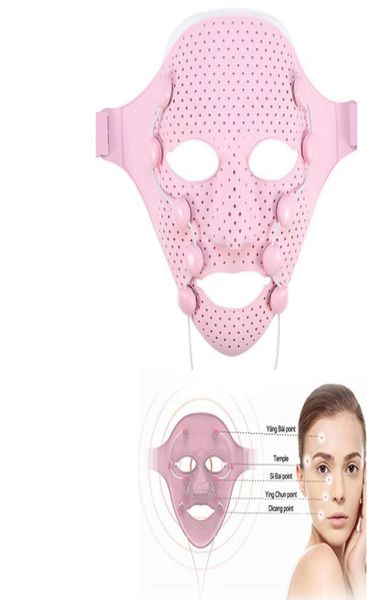 

electric ems vibration beauty massager antiwrinkle magnet massage facial spa face mask chin cheek lift up slimming machine8508656
