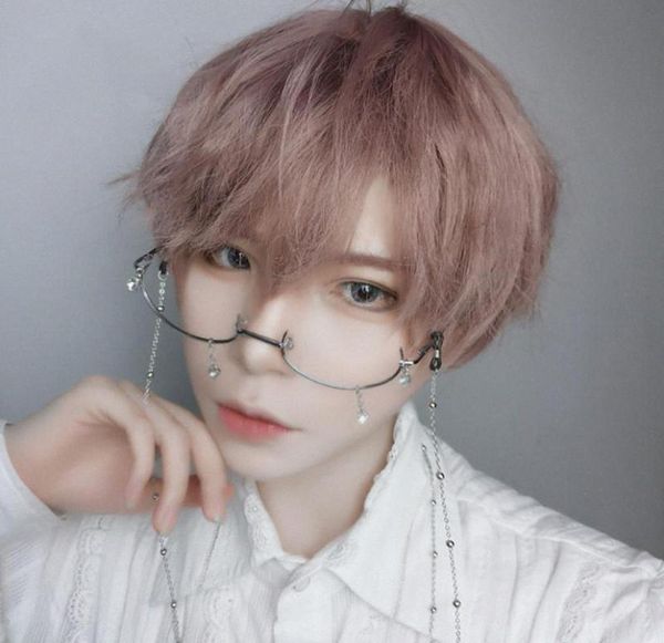 

ailiade short mens wigs fashion black brown gray blonde 11 long straight cosplay fake hair anime lolita party halloween lojd8841023