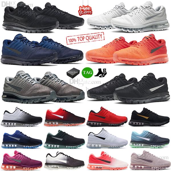 

2017 running shoes walking sports man fly black white red blue air trainer sneakers