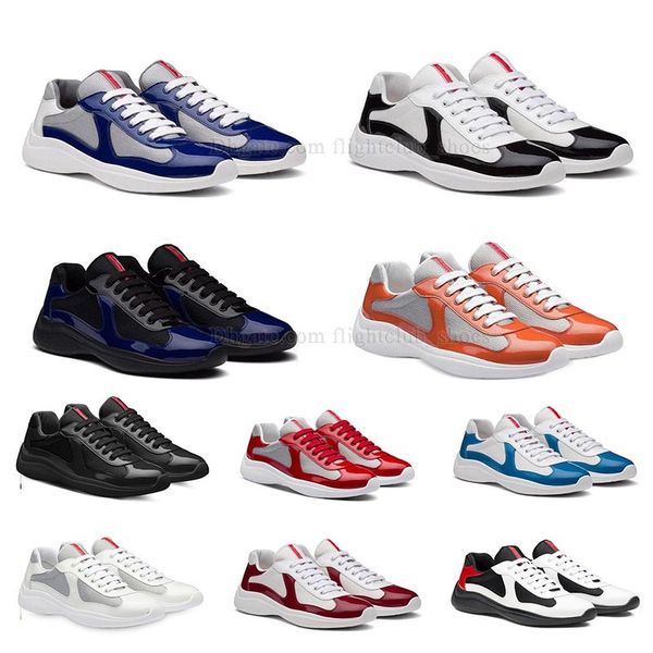 

2023 america cup high running shoes designer sneakers low soft casual shoe black mesh lace-up flat prad prads outdoor runner sports trainers