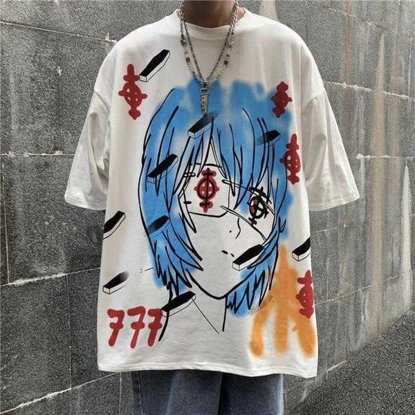 

men's t-shirts graffiti graphic men hip hop harajuku tee shirt plus size white y2k oversize tshirts women short sleeve teenagers d0va, White;black